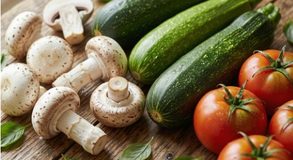 грибы овощи кабачки